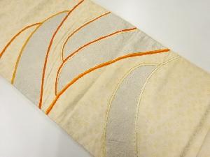 アンティーク　波に小花模様刺繍袋帯（材料）